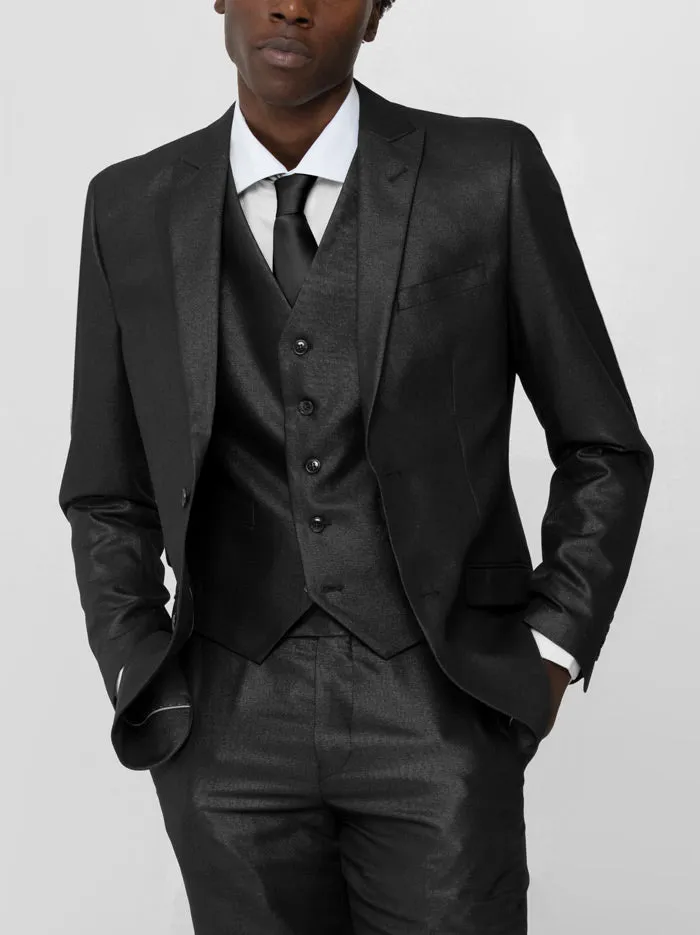 Shimmer Black Three Piece Suit (Clearance) sold by Alain Dupetit product image thumbnail 2