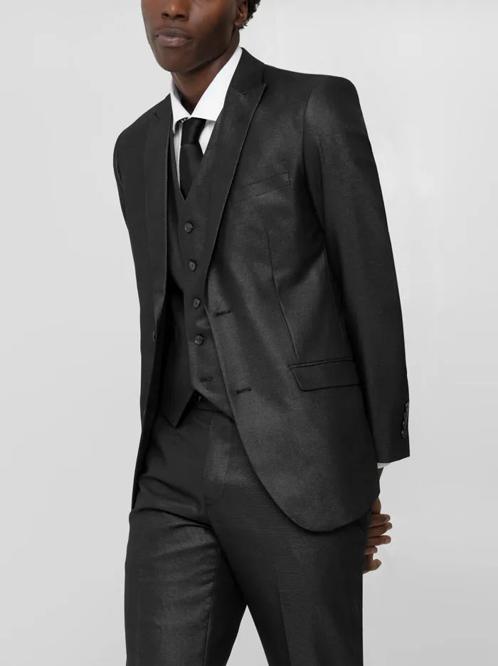 Shimmer Black Three Piece Suit (Clearance) sold by Alain Dupetit product image thumbnail 3