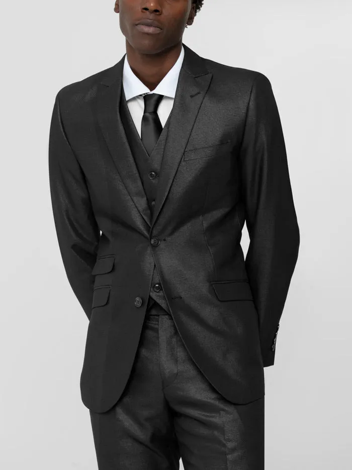 Shimmer Black Three Piece Suit (Clearance) sold by Alain Dupetit product image thumbnail 4
