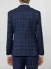 Dark Blue & Tan Windowpane Double Breasted Suit (Open Box) sold by Alain Dupetit