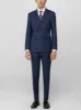 Dark Blue & Tan Windowpane Double Breasted Suit (Open Box) sold by Alain Dupetit