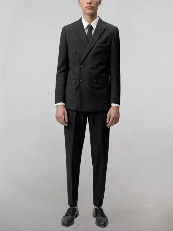 Black Double Breasted Suit (Clearance) sold by Alain Dupetit