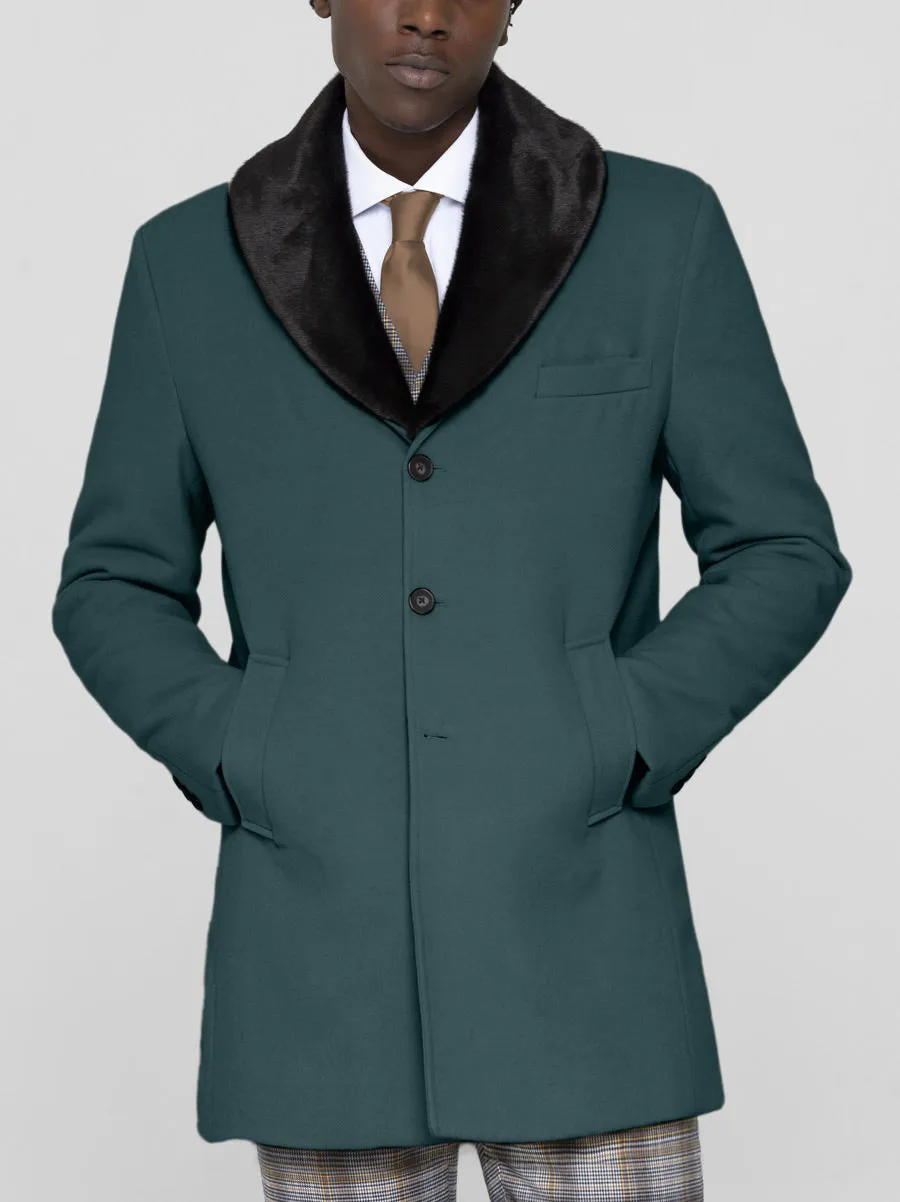 Forest Green Overcoat by Capucci (Clearance) sold by Alain Dupetit