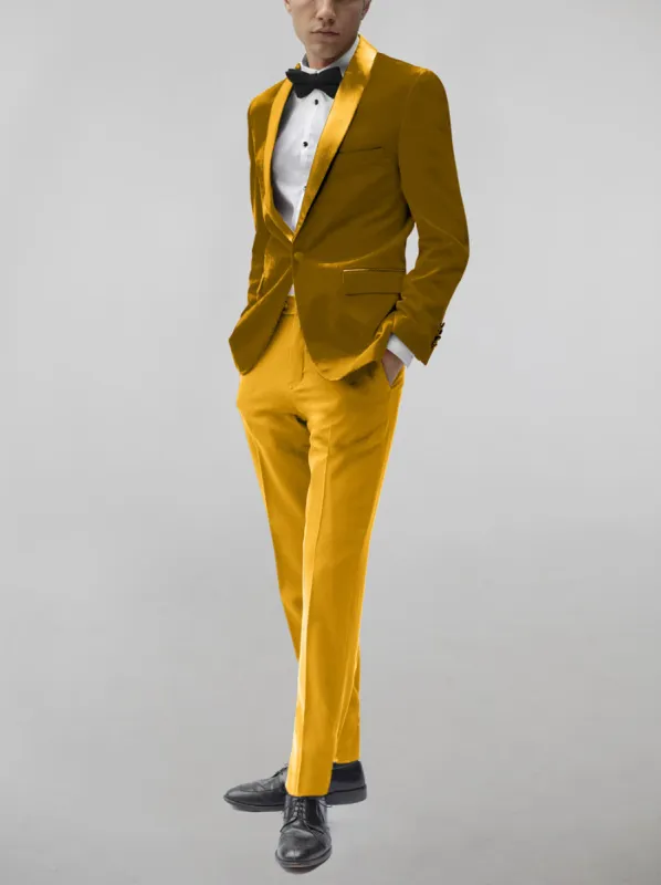 Gold Velvet Tuxedo (Clearance) sold by Alain Dupetit