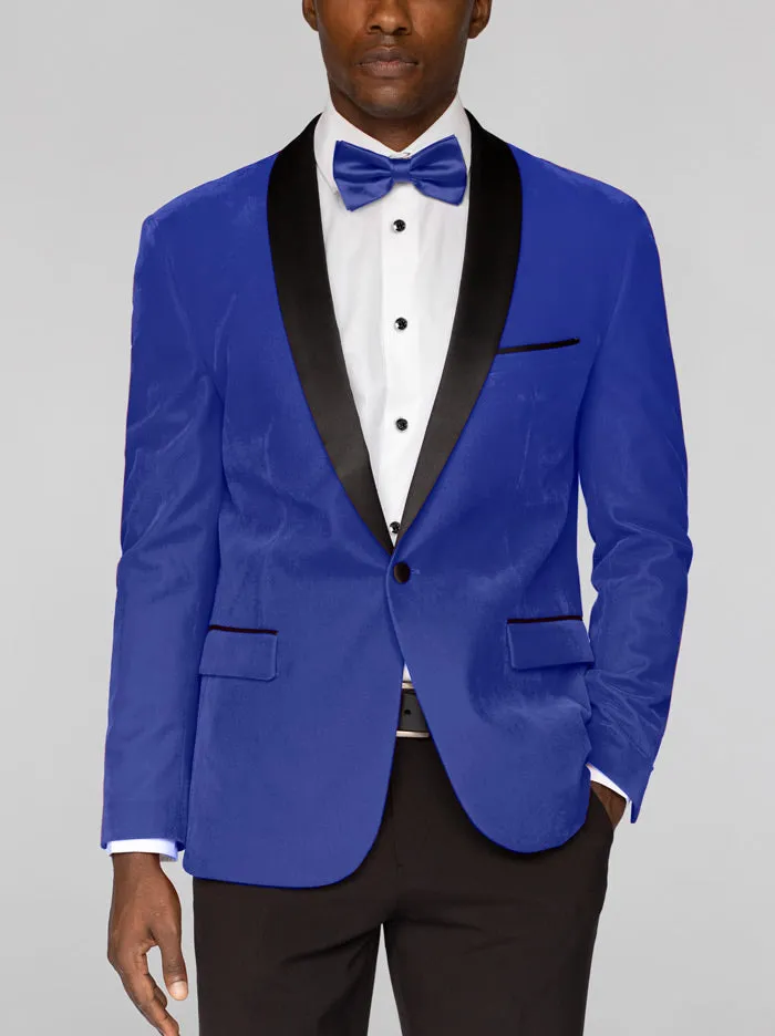 Electric Blue Velvet Tuxedo (Clearance) sold by Alain Dupetit product image thumbnail 3