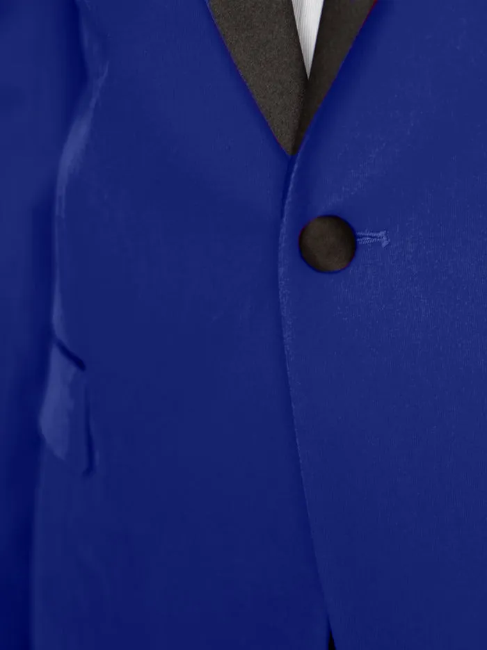 Electric Blue Velvet Tuxedo (Clearance) sold by Alain Dupetit product image thumbnail 5