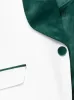 White with Green Wide Shawl Lapel Tuxedo for Prom sold by Alain Dupetit