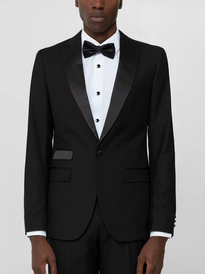 Black Peak Lapel Ticket Pocket Tuxedo for Prom sold by Alain Dupetit product image thumbnail 3