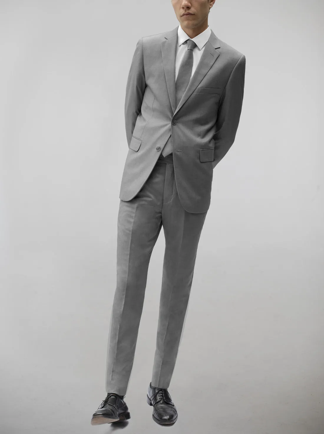 Medium Grey Two Button Suit (Open Box) sold by Alain Dupetit