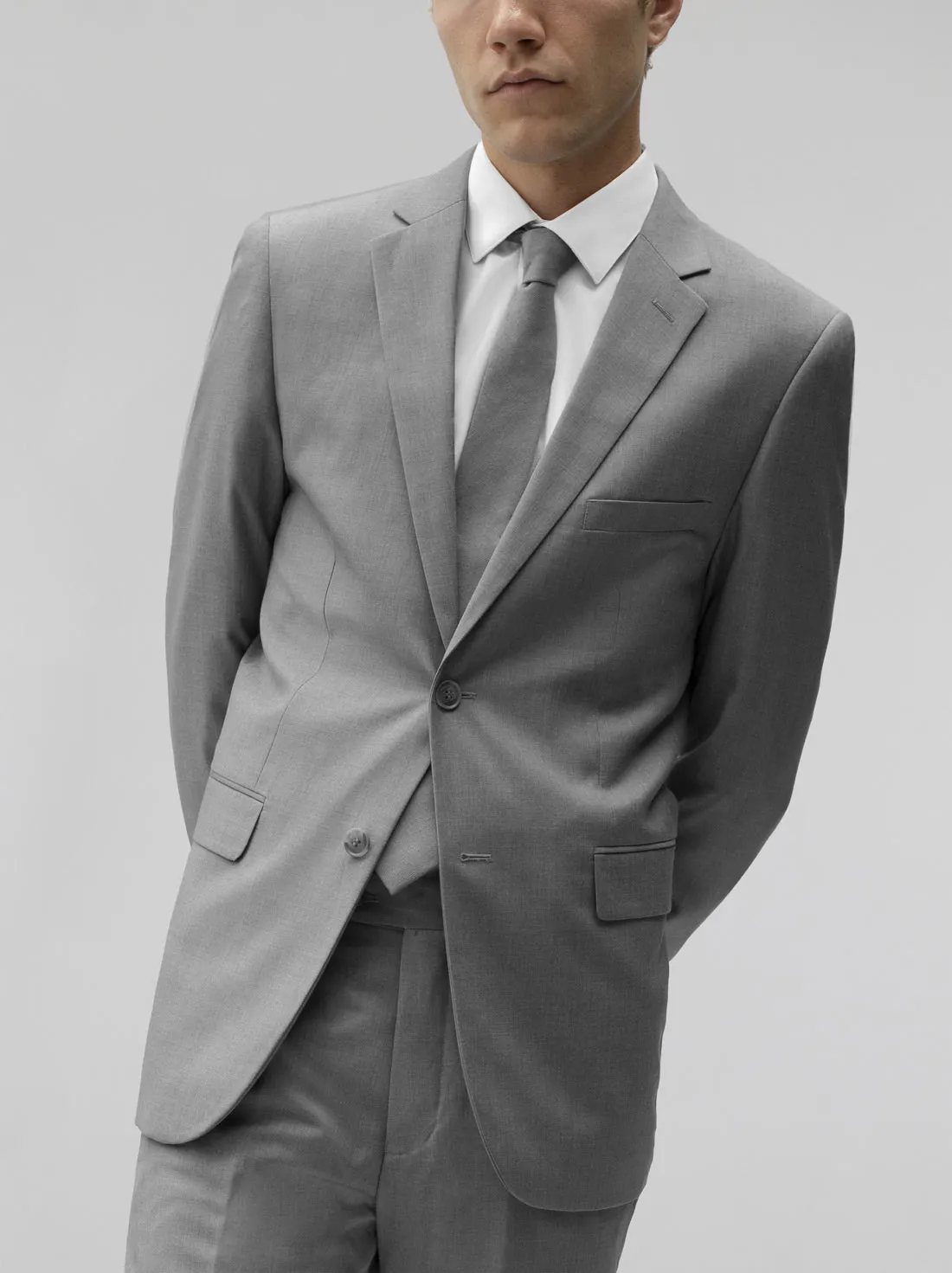 Medium Grey Two Button Suit (Open Box) sold by Alain Dupetit product image thumbnail 2