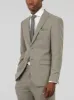 London Fog Grey Two Button Peak Lapel Ticket Pocket Suit sold by Alain Dupetit