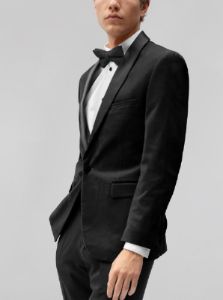 Black Velvet Tuxedo with Satin Shawl Lapel sold by Alain Dupetit