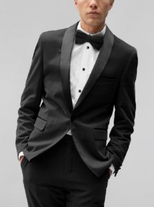 Black Velvet Tuxedo with Satin Shawl Lapel sold by Alain Dupetit