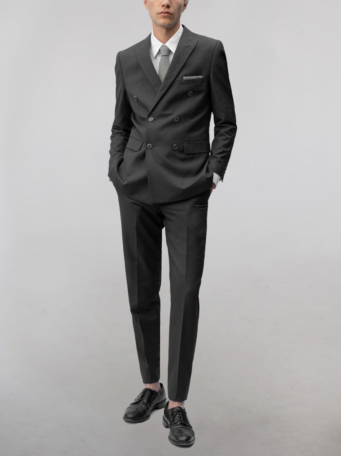 Dark Grey Double Breasted Suit (Clearance) sold by Alain Dupetit