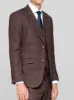 Slate Brown & Blue Plaid Three Piece Suit sold by Alain Dupetit