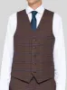 Slate Brown & Blue Plaid Three Piece Suit sold by Alain Dupetit