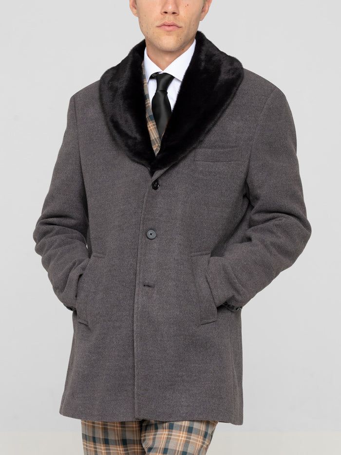 Charcoal Grey Overcoat sold by Alain Dupetit