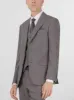 Grey Sharkskin Three Piece Peak Lapel Suit sold by Alain Dupetit