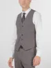 Grey Sharkskin Three Piece Peak Lapel Suit sold by Alain Dupetit