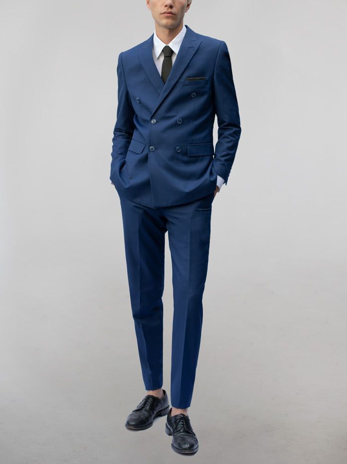 Royal Blue Double Breasted Suit sold by Alain Dupetit