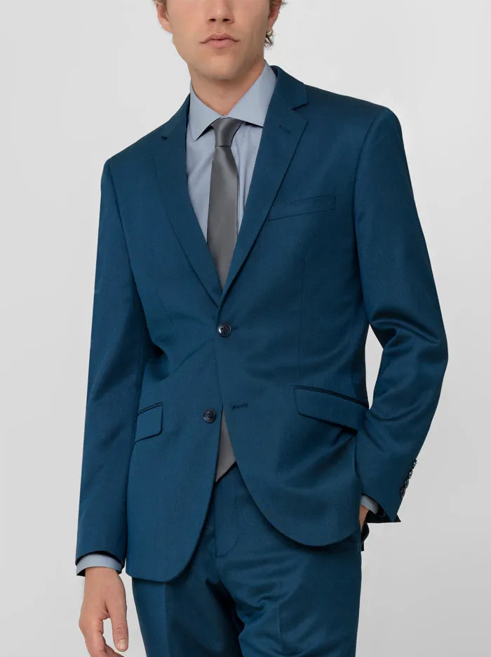 Teal Birdseye Two Button Suit (Clearance) sold by Alain Dupetit product image thumbnail 4