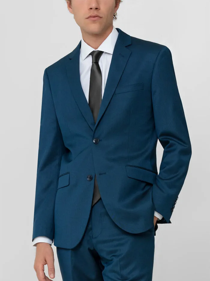 Teal Birdseye Two Button Suit (Clearance) sold by Alain Dupetit product image thumbnail 2