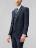 Deep Blue Plaid Three Piece Suit sold by Alain Dupetit