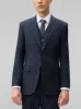 Deep Blue Plaid Three Piece Suit sold by Alain Dupetit