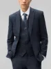 Deep Blue Plaid Three Piece Suit sold by Alain Dupetit