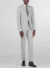 Glacier Grey Two Button Suit sold by Alain Dupetit