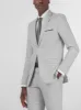 Glacier Grey Two Button Suit sold by Alain Dupetit