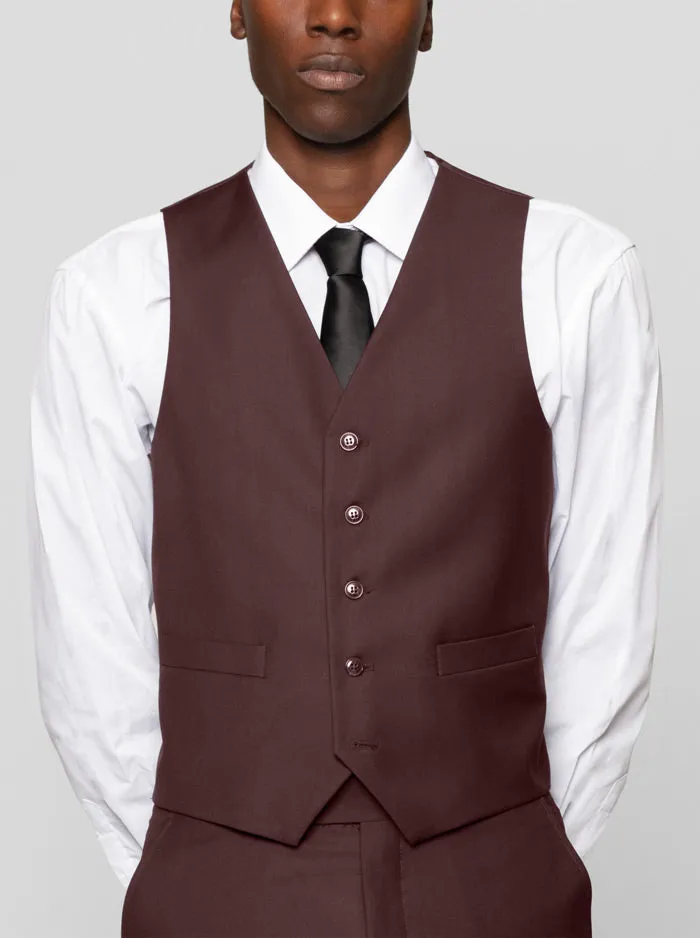 Burgundy Three Piece Suit sold by Alain Dupetit product image thumbnail 4