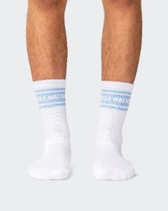 Mens MN Crew Socks - Periwinkle/ Steel (2 Pack) sold by Muscle Nation