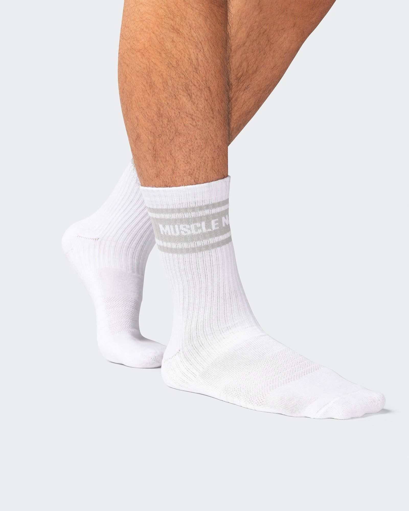 Mens MN Crew Socks - Periwinkle/ Steel (2 Pack) sold by Muscle Nation product image thumbnail 4