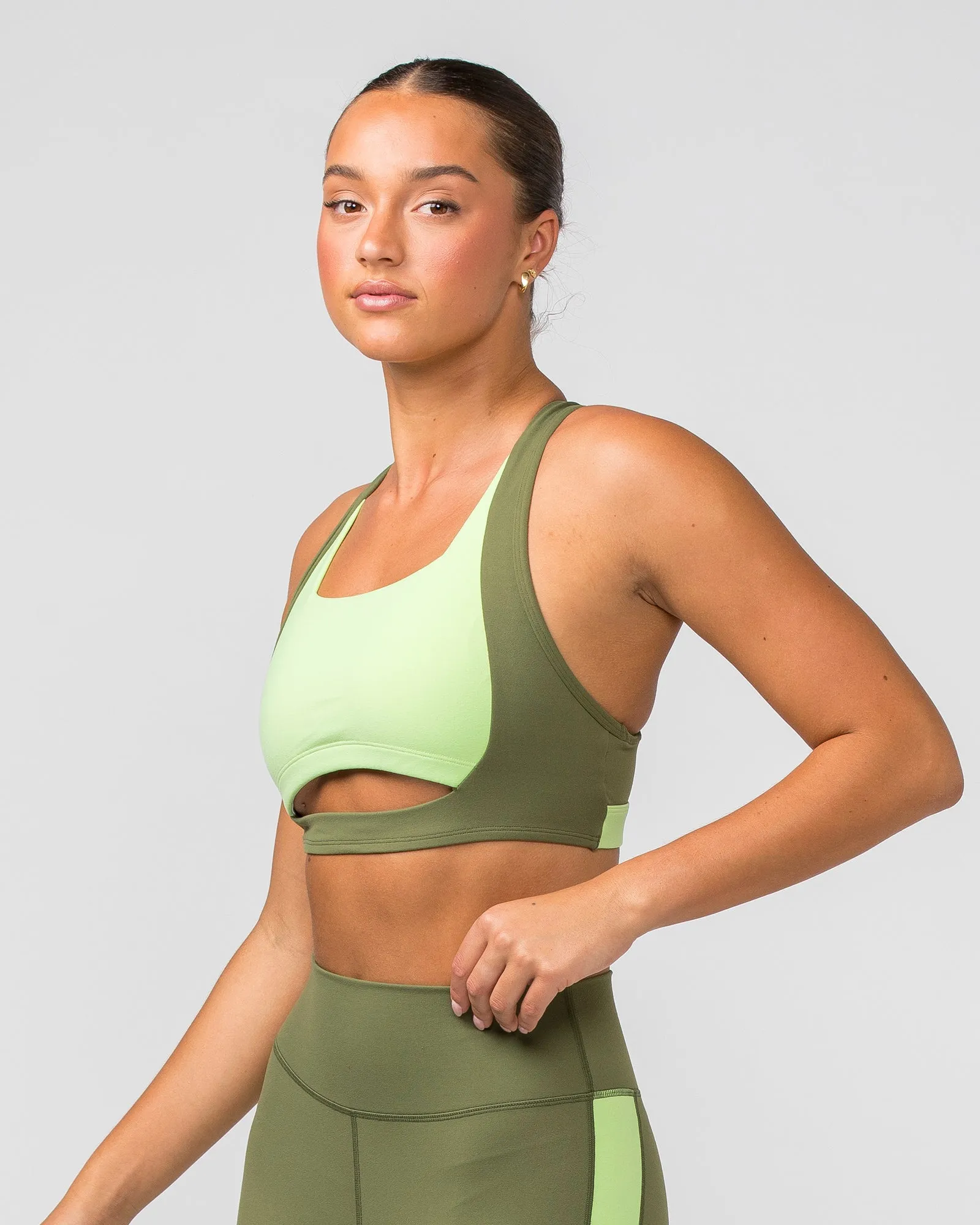 Sizzle Bra - Green Ivy sold by Muscle Nation product image thumbnail 3
