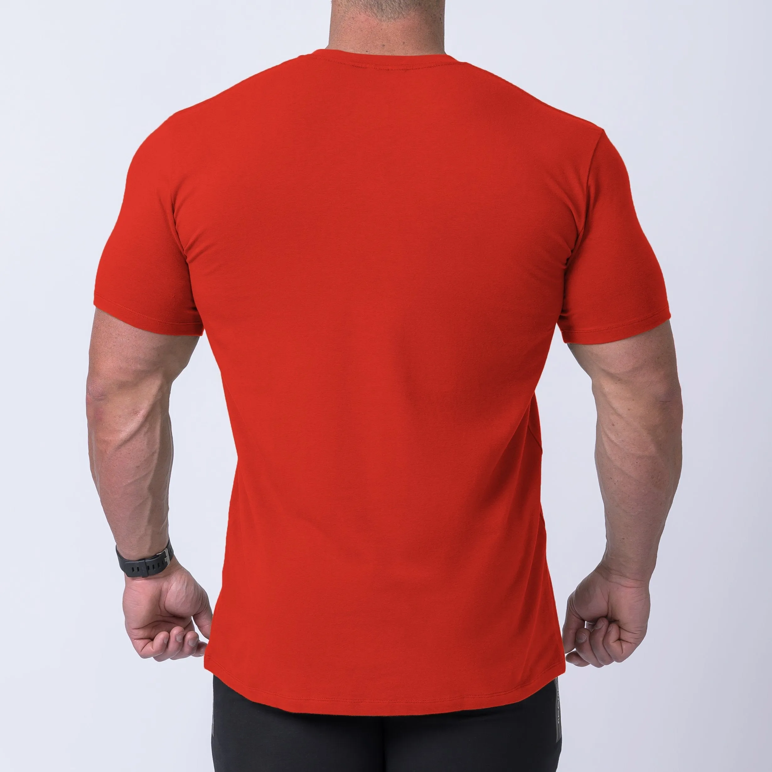 Box Logo Casual Tee - Red / White sold by Muscle Nation product image thumbnail 2