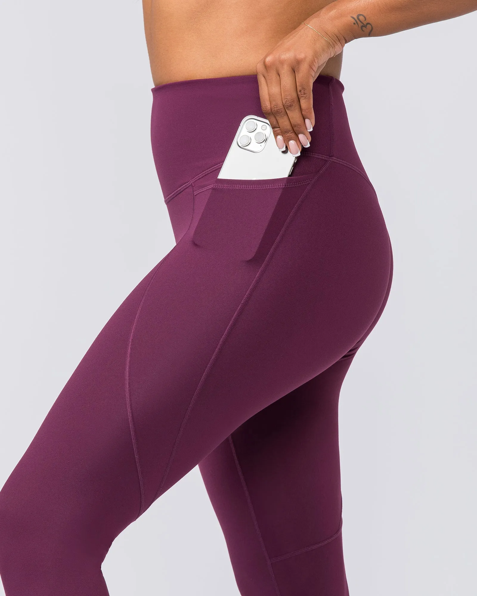 Signature Boost Pocket Ankle Length Leggings - Nectar sold by Muscle Nation product image thumbnail 4