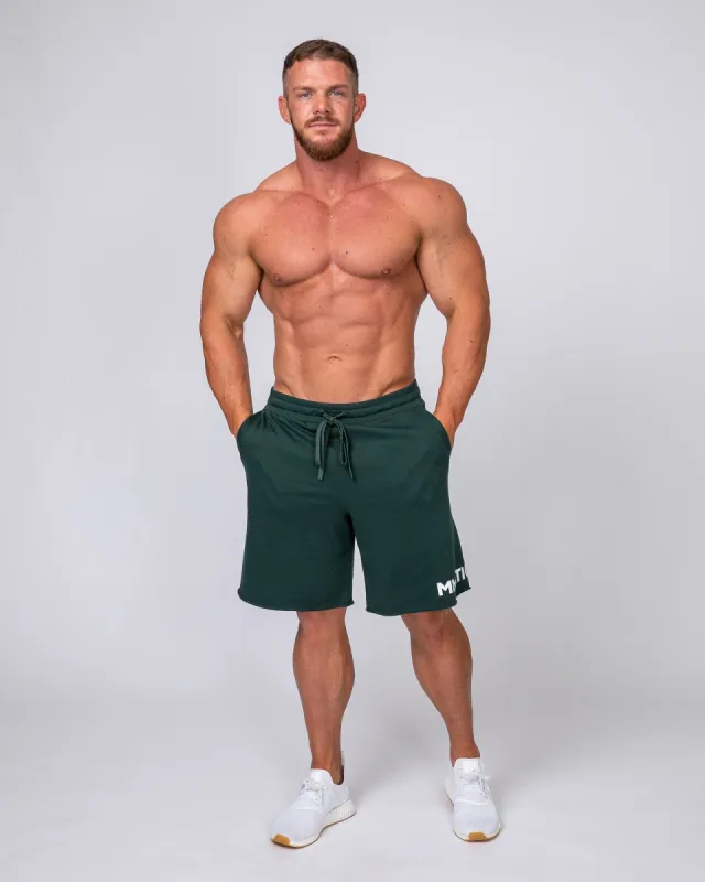Relaxed Shorts - Emerald Green sold by Muscle Nation