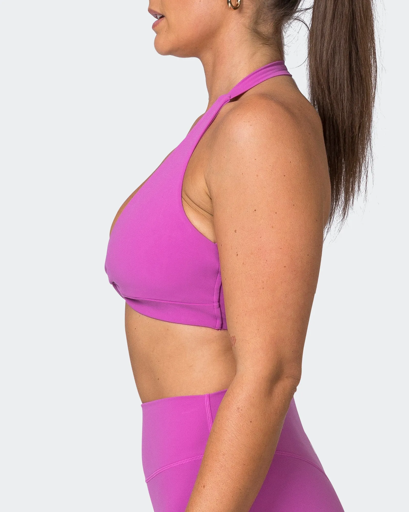 Hype Halter Bralette - Dahlia sold by Muscle Nation product image thumbnail 4