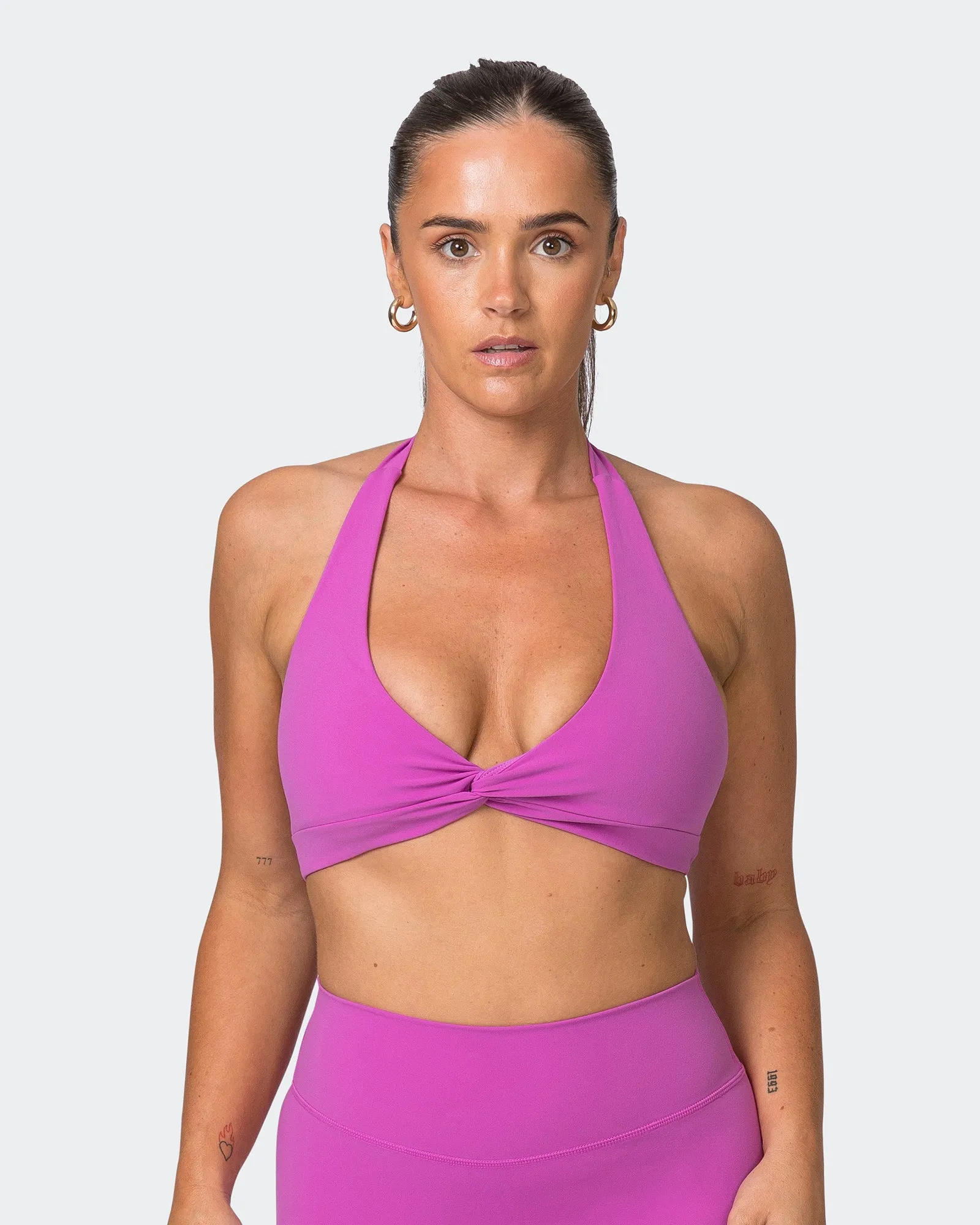 Hype Halter Bralette - Dahlia sold by Muscle Nation