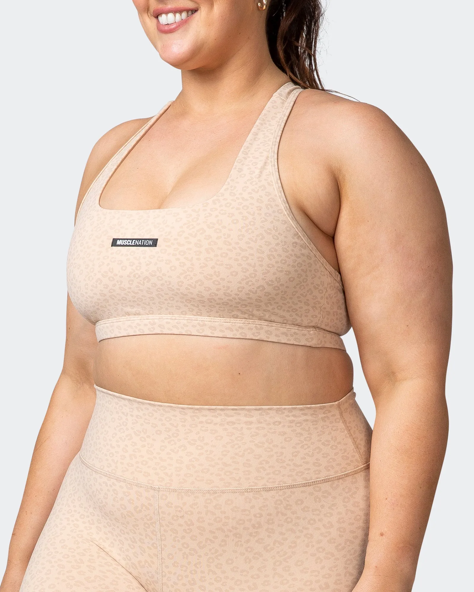 Flex Bra - Brown Sugar Mini Cheetah Print sold by Muscle Nation product image thumbnail 3