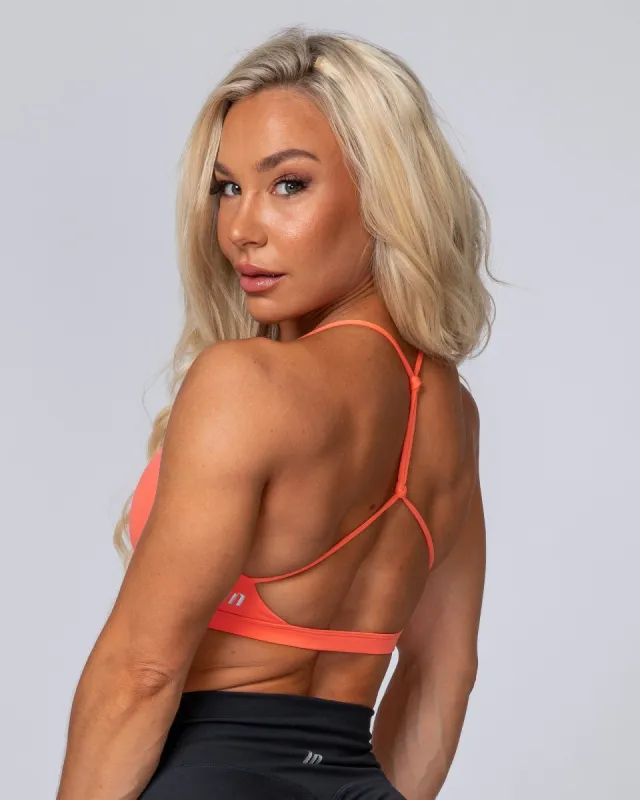 HBxMN Sun Kissed Bralette - Hot Coral sold by Muscle Nation