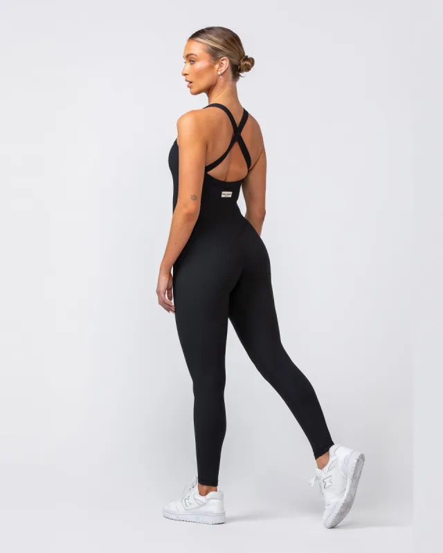 Adore Full Length One Piece - Black sold by Muscle Nation