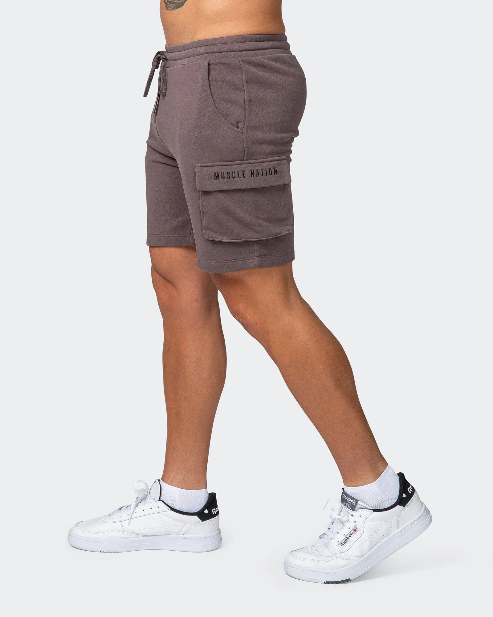 Cargo Vintage Shorts - Dark Taupe sold by Muscle Nation product image thumbnail 4