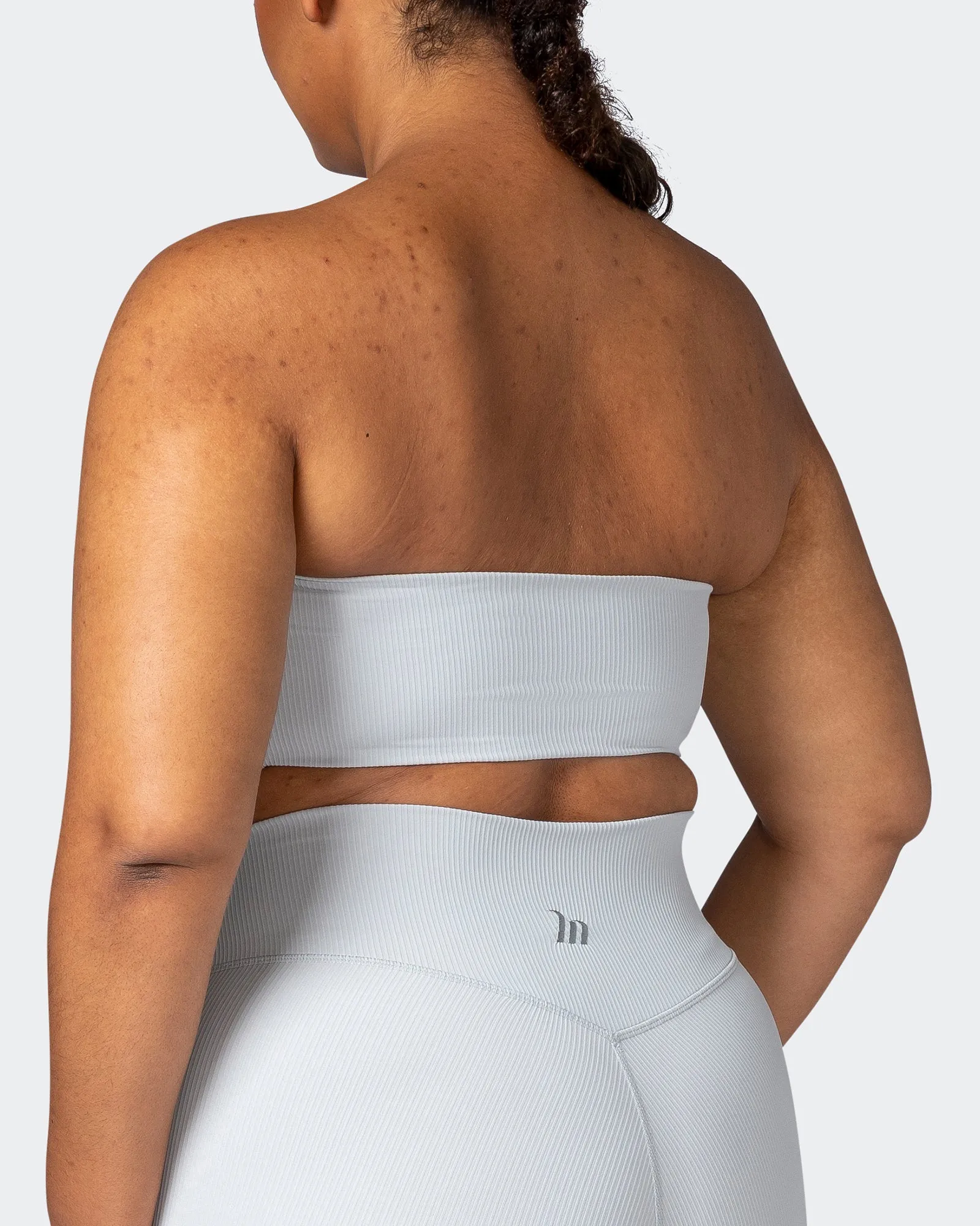 Ribbed Bandeau - Quiet Grey sold by Muscle Nation product image thumbnail 5