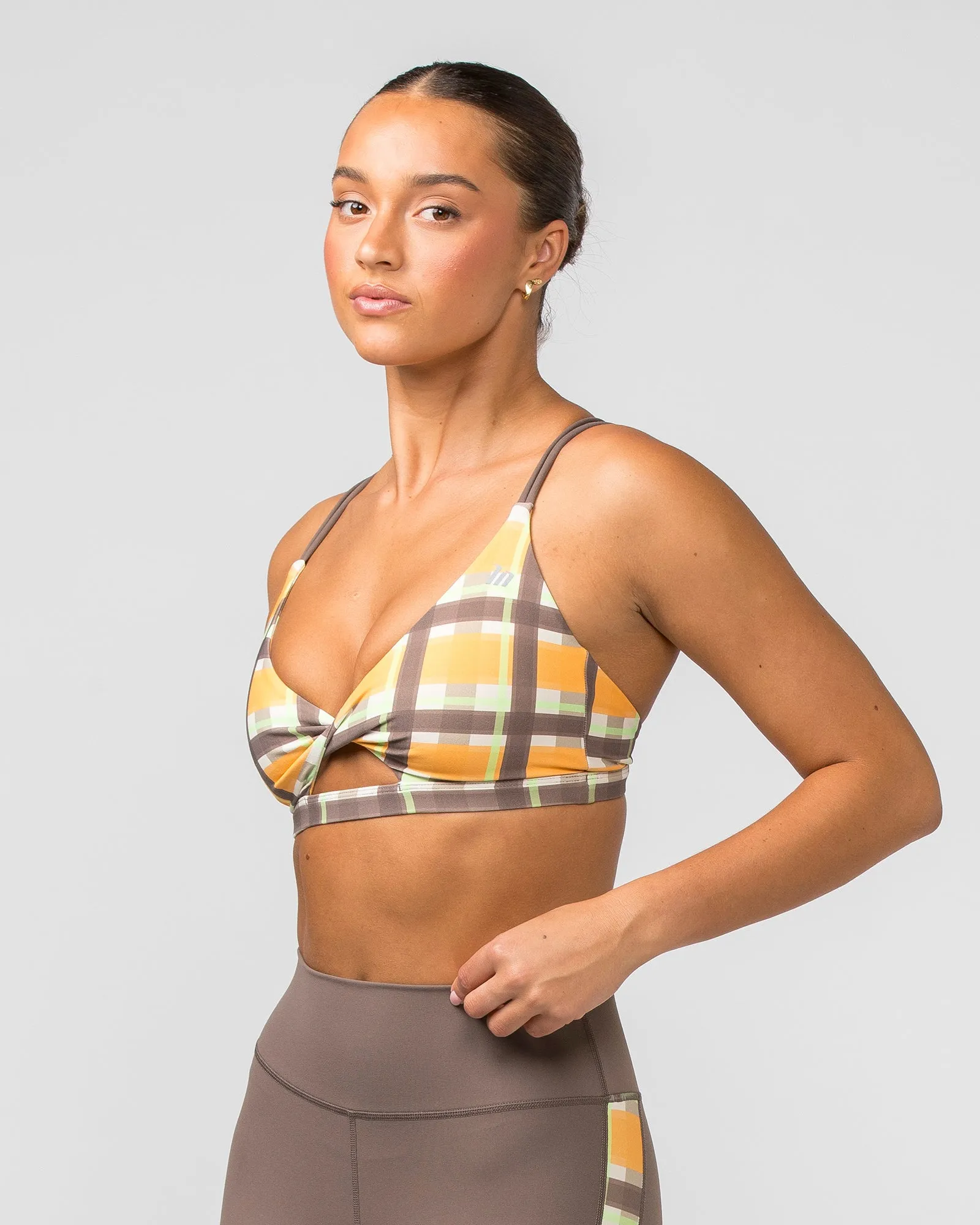 Whirlwind Bralette - Checked Out Print sold by Muscle Nation product image thumbnail 2