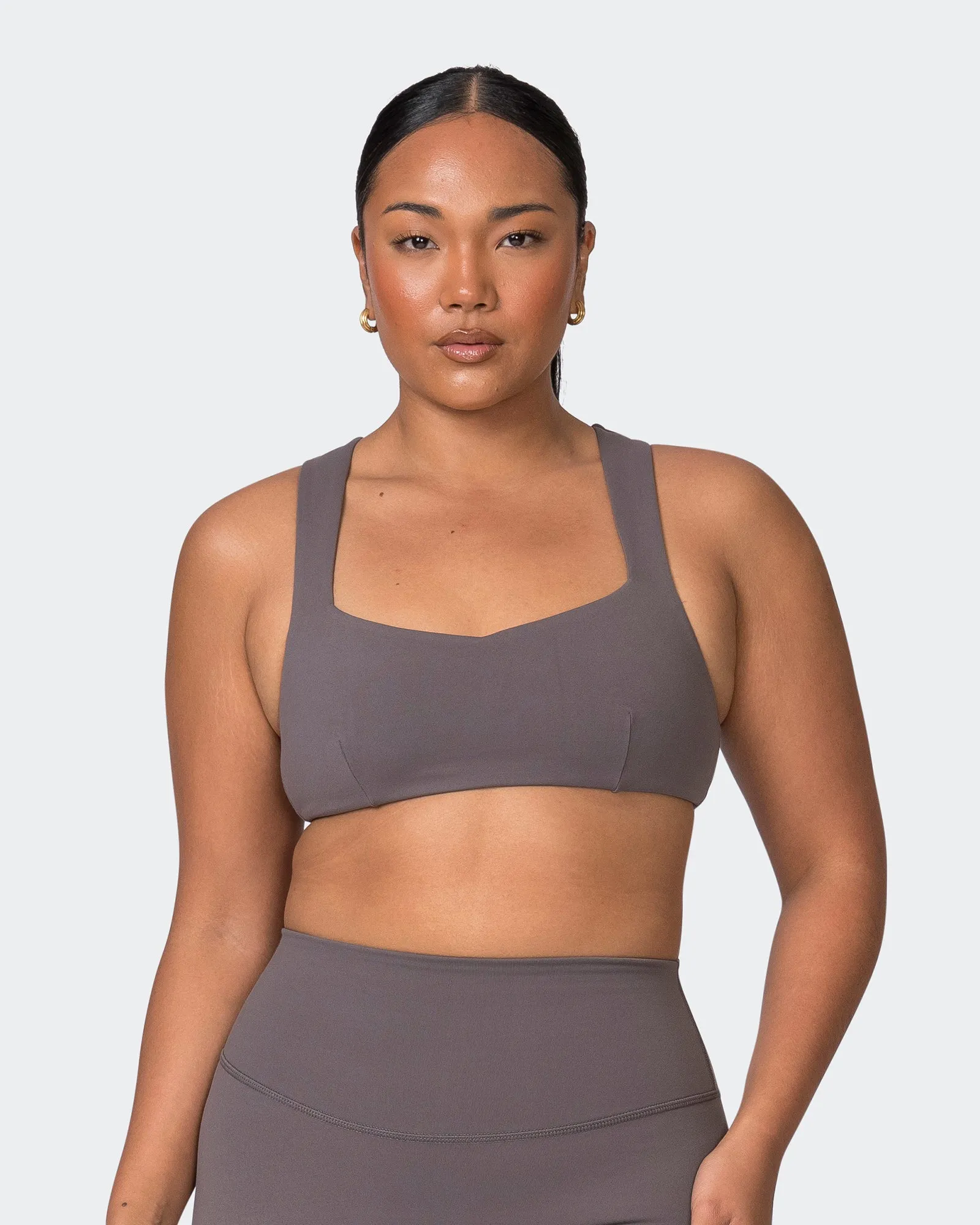 Pulse Bralette - Peppercorn sold by Muscle Nation