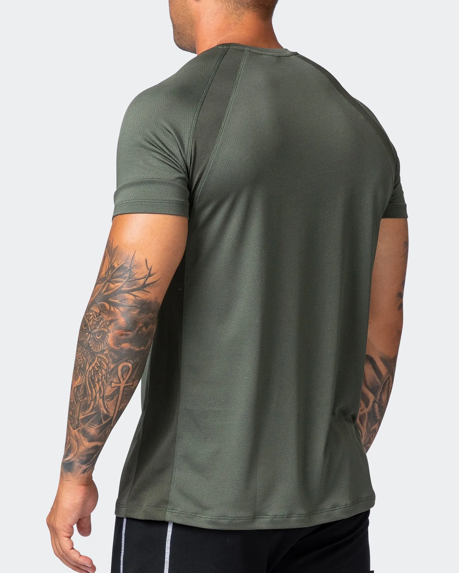 New Heights Running Tee - Dark Khaki sold by Muscle Nation product image thumbnail 5