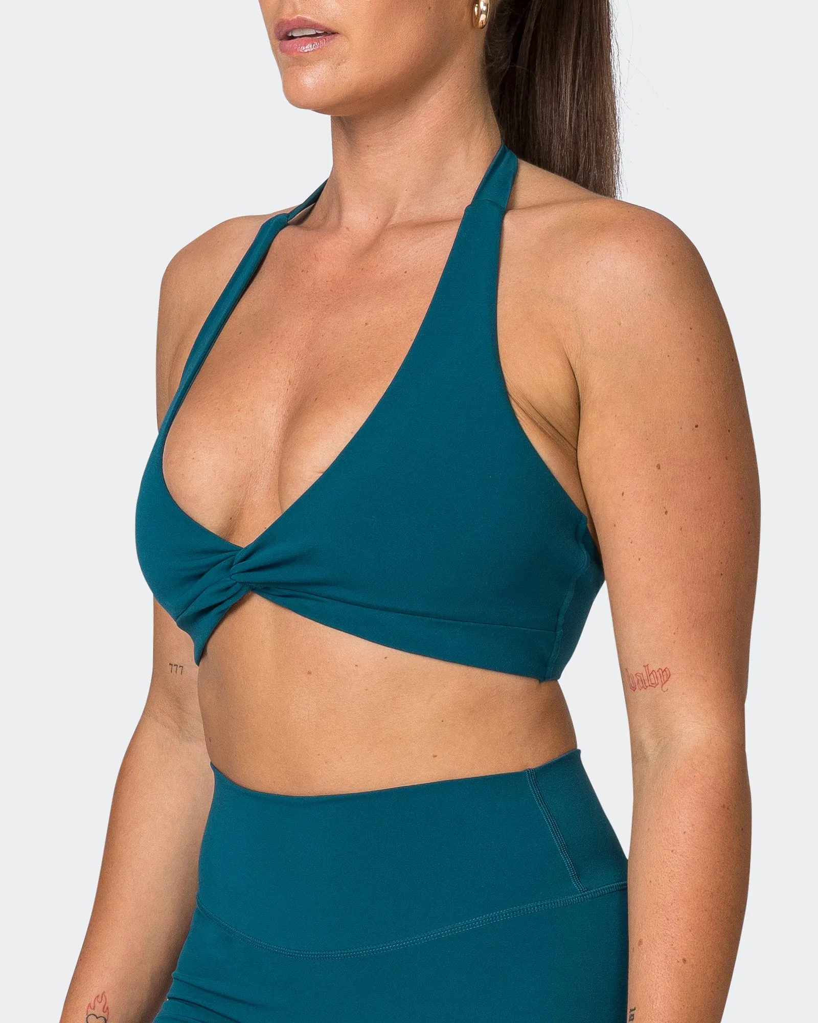 Hype Halter Bralette - Dark Marine sold by Muscle Nation product image thumbnail 3
