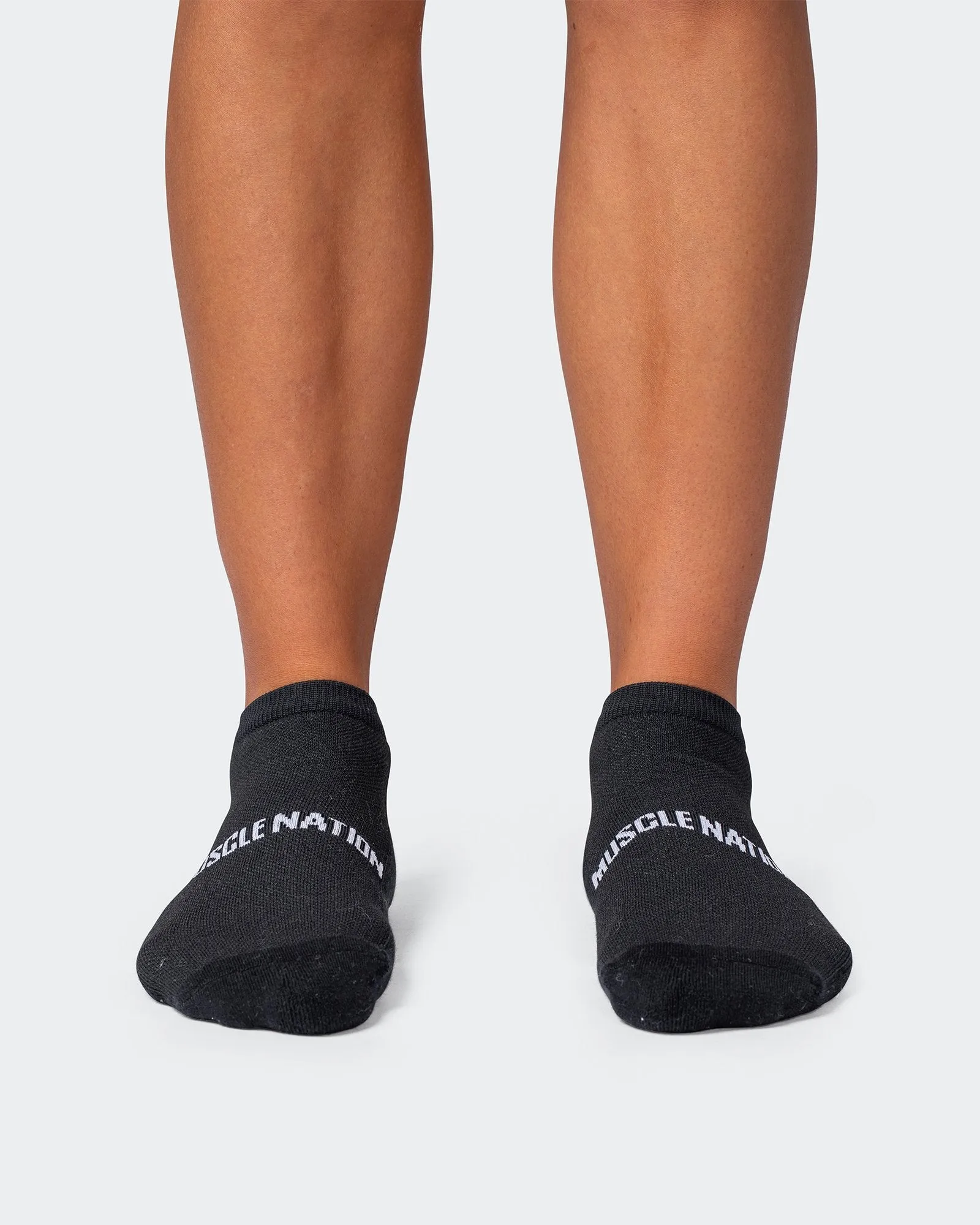 MN Unisex Ankle Socks 2 Pack - Black sold by Muscle Nation product image thumbnail 4